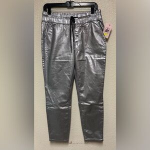 NWT Juicy Couture Silver Metallic Pants - Size 10